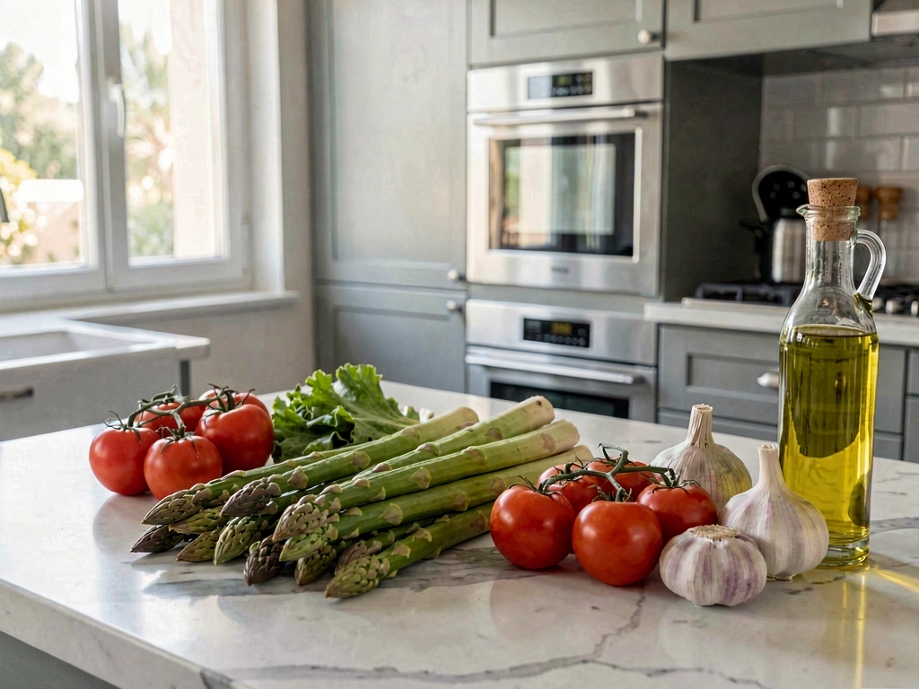 Ingredientes frescos de temporada